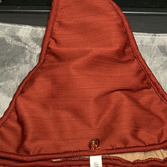 For Love & Lemons Biquíni Bottom Rusty orange and white flowers NWT Sz XS - Picture 2 of 6